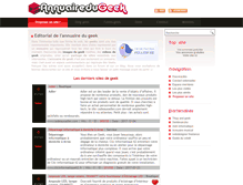 Tablet Screenshot of annuairedugeek.com